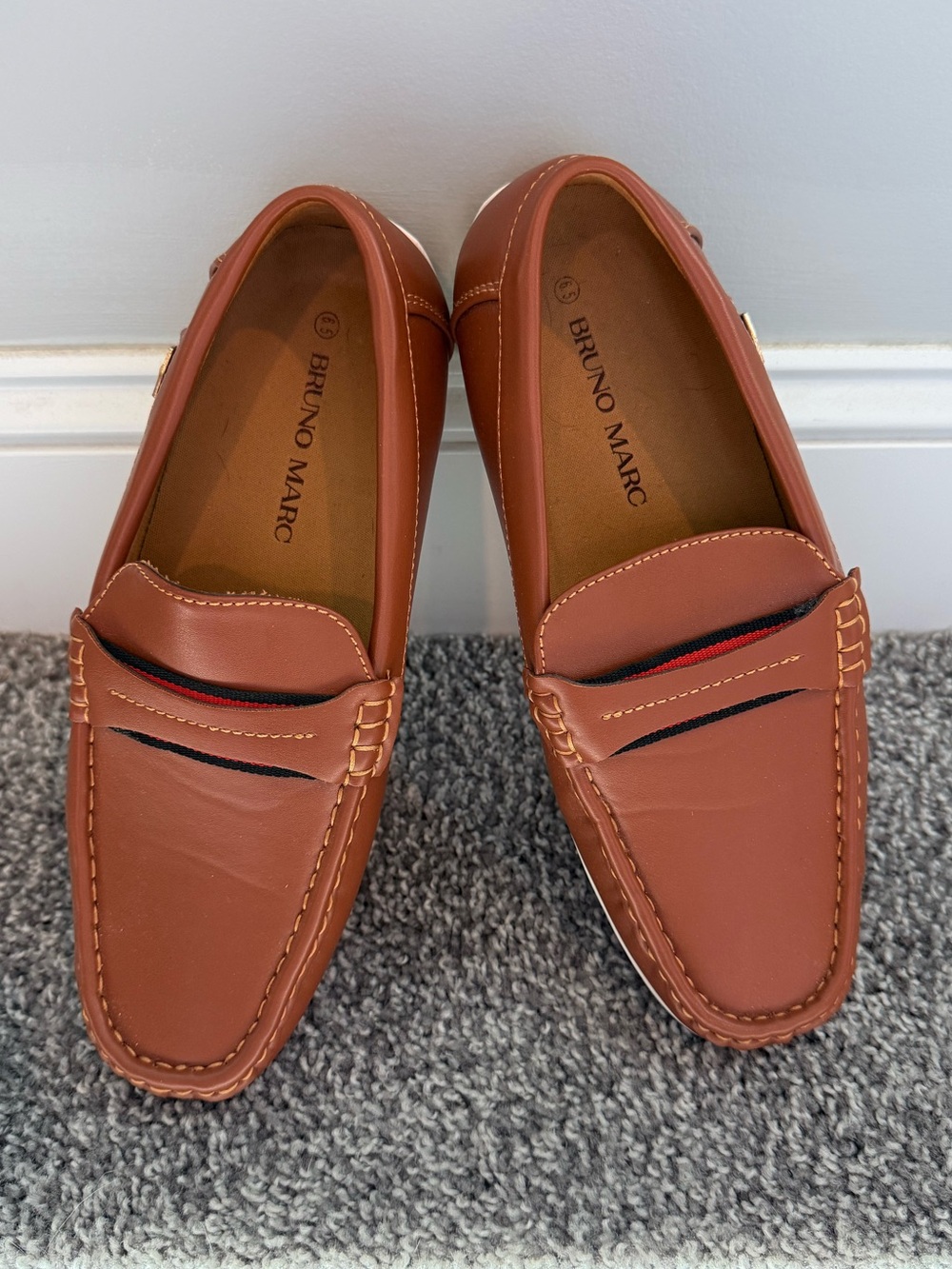 Men’s Brown Leather Penny Loafers